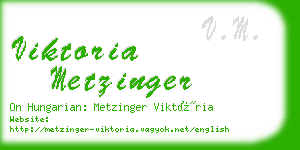 viktoria metzinger business card